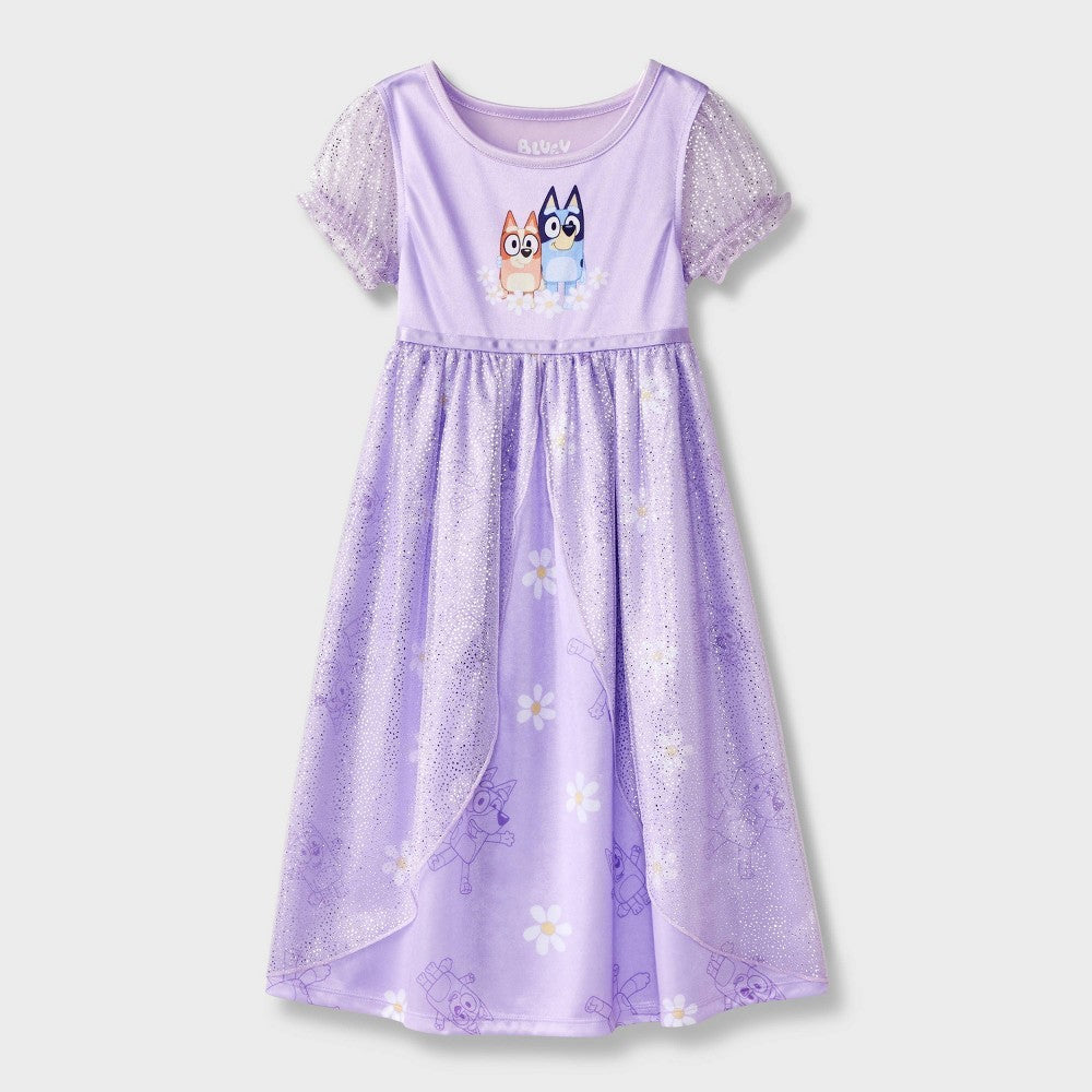 Bluey Girls' Purple NightGown Size 3T