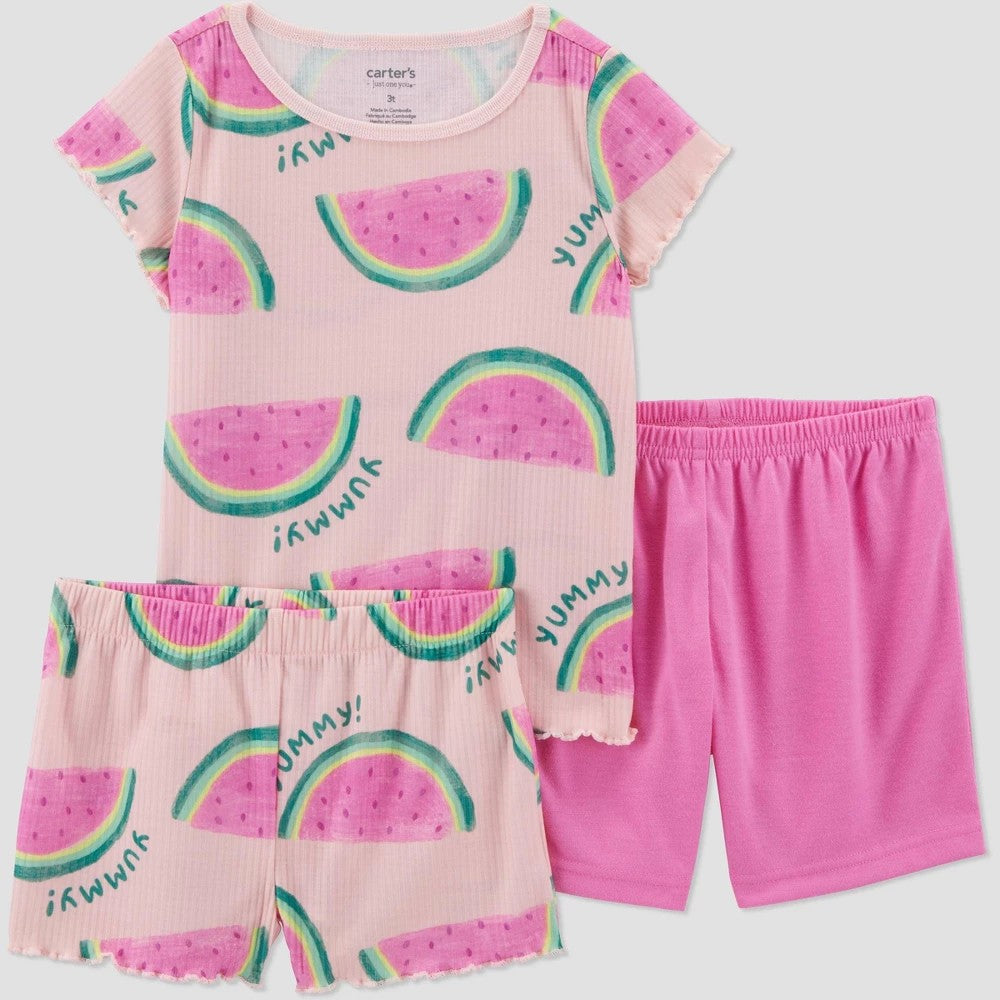 Carter's Toddler Girls' Watermelon Pajamas - Pink 2T