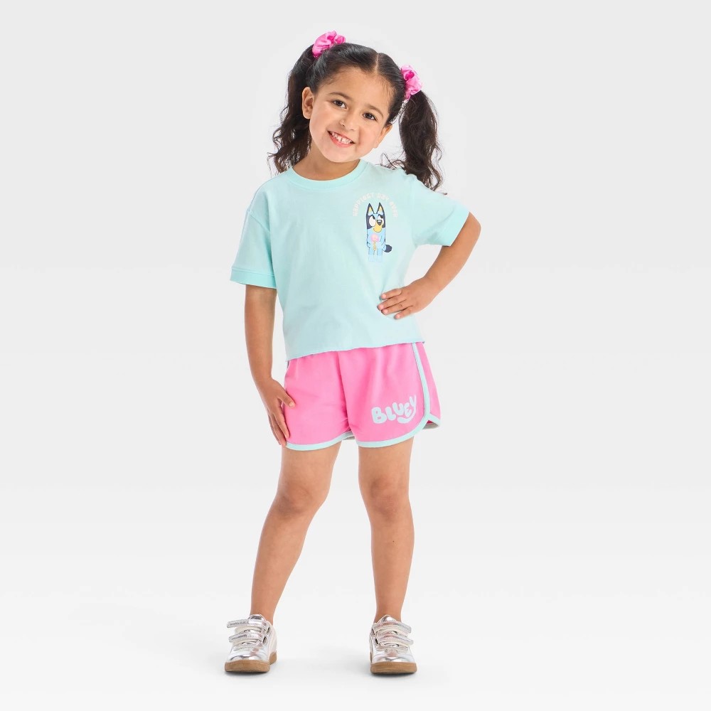 Bluey Toddler Girls' 2pc T-Shirt and Shorts Set 12M