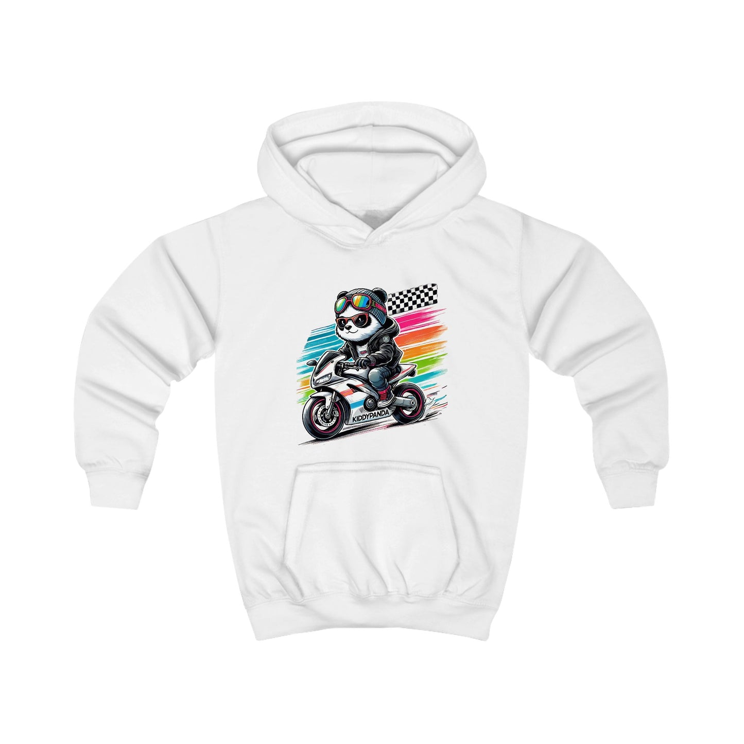 Panda Speed Moto Kids Hoodie