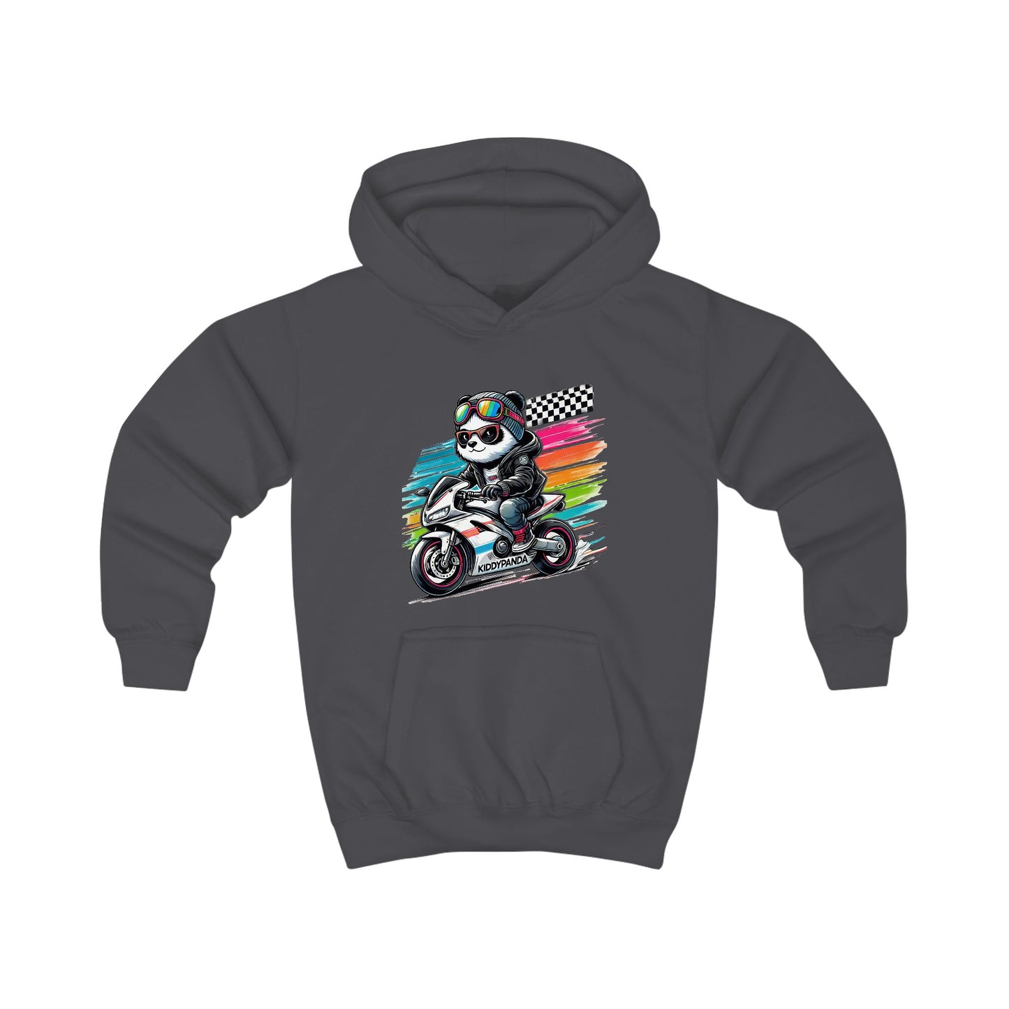 Panda Speed Moto Kids Hoodie