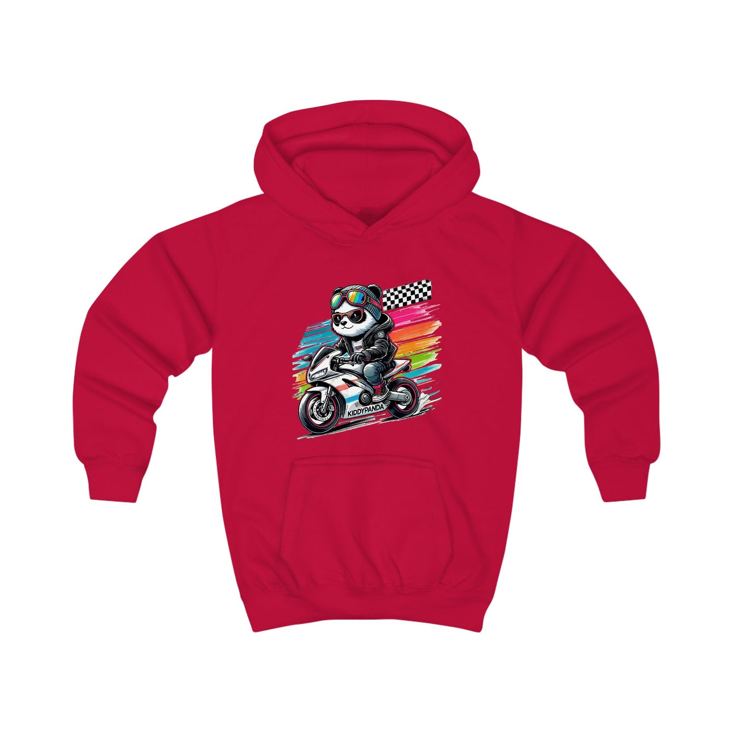 Panda Speed Moto Kids Hoodie