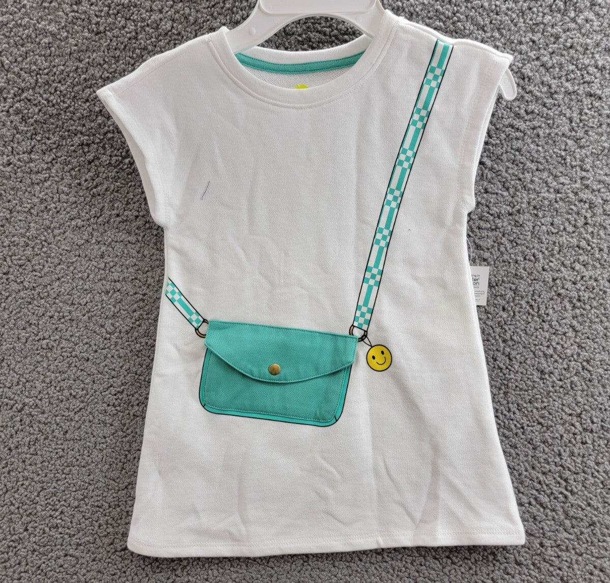 Epic Threads Printed Top Toddler Girls 4T Angle White Crew Neck Pullover