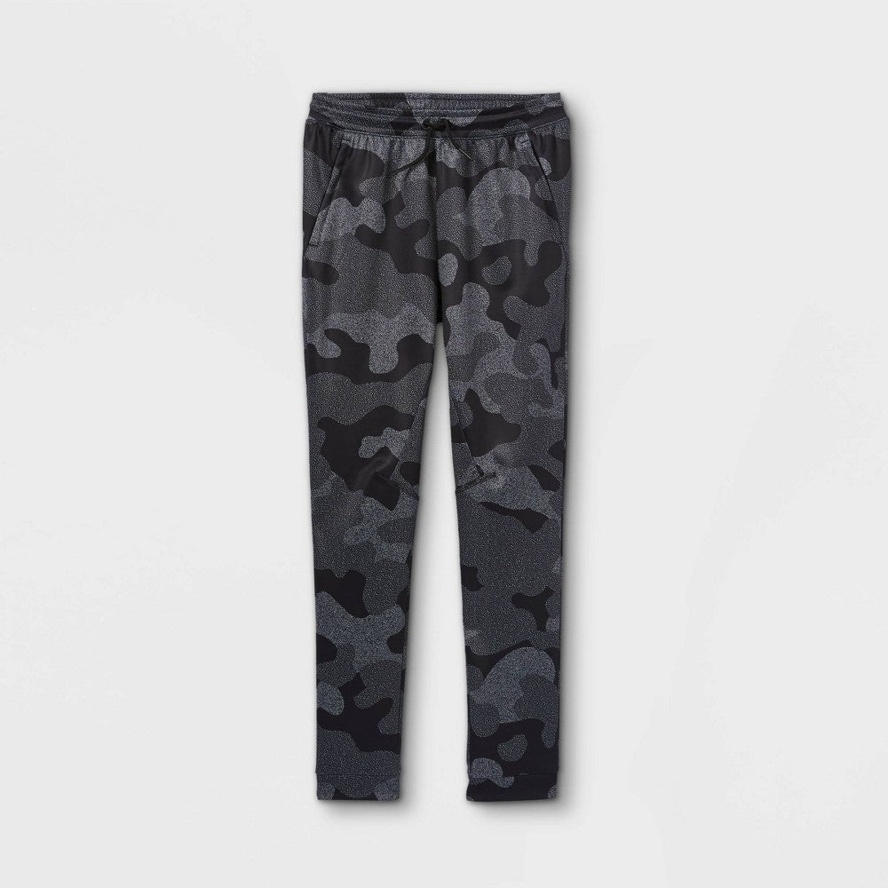 All In Motion Boys' Performance Jogger Pants Black/Camo L