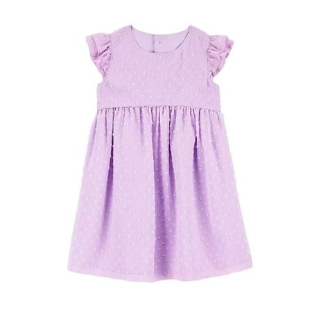Carters Girl's Occasion Dress Purple Size 12M