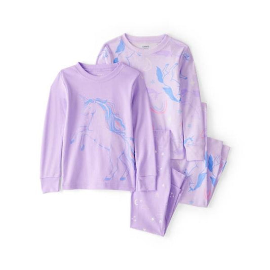 Carter's Unicorn Pajama Set for Toddler Girls, 12 Months