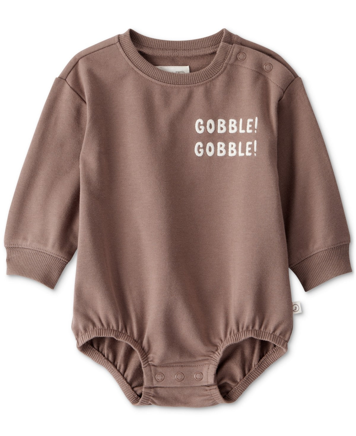 Carter's Organic Bubble Romper Newborn Brown boys