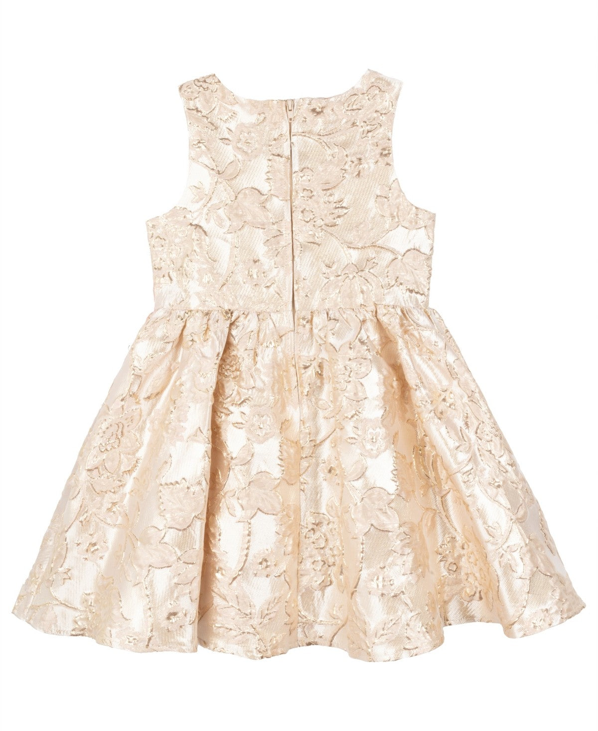 Rare Editions Brocade Party Dress 3T girl Champagne