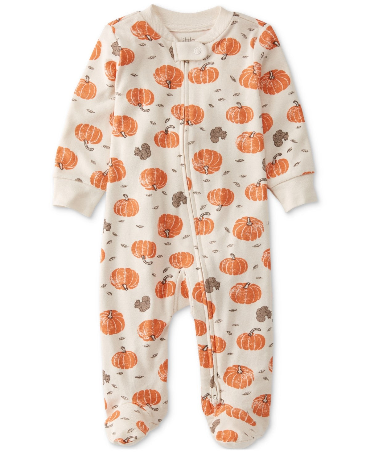 Carter's Organic Sleep N' Play Newborn - White Pumpkins boys
