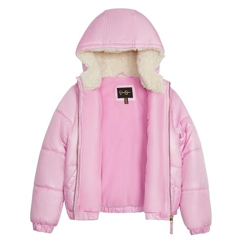 Jessica Simpson Girls' 4T Puffer Jacket with Matching Beanie