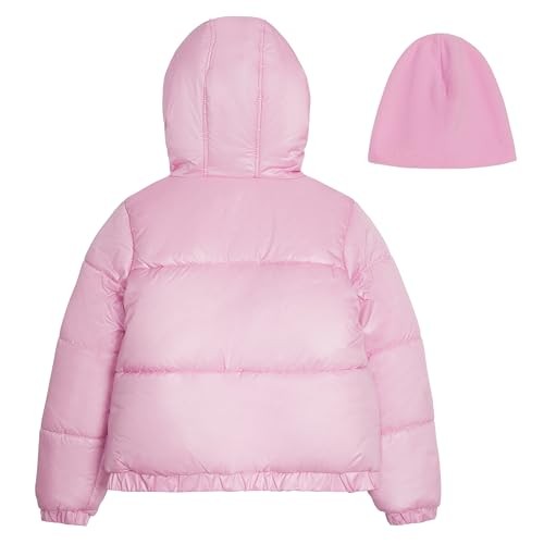 Jessica Simpson Girls' 4T Puffer Jacket with Matching Beanie