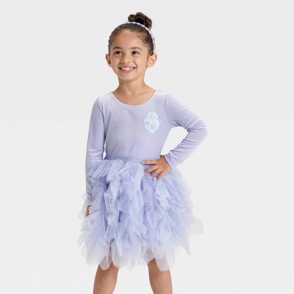 Disney Elsa Ballerina Dress Purple, Toddler 2T Girl