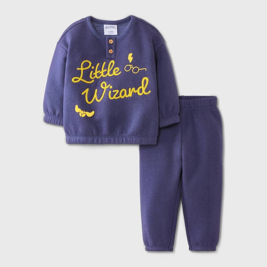 Harry Potter Newborn Sweatshirt and Bottom Set Navy boys