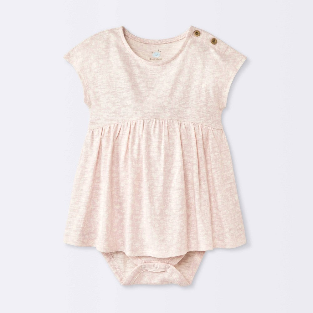 Cloud Island Baby Girls' Floral Romper Pink, Size 0-3M