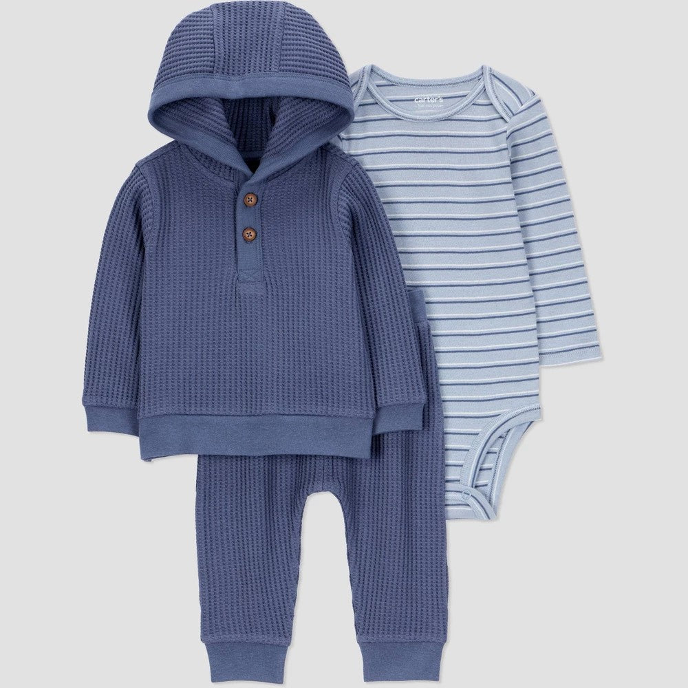 Carter's Baby Boys' 3pc Set, Blue 18M