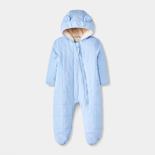 Cat & Jack Baby Boys' Bunting Puffer Snowsuit 6-9 months Light Blue