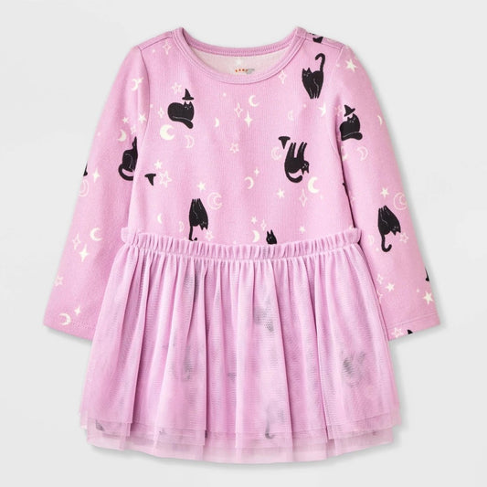 Cat & Jack Newborn Halloween Cat Witch Tulle Dress