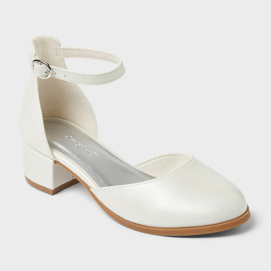 Cat & Jack girl Hazel Dress Heels White Size 13