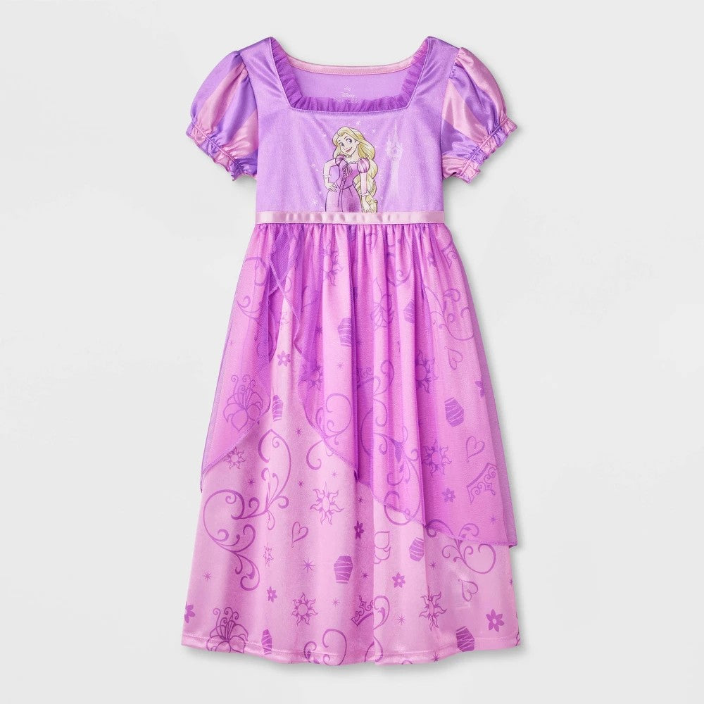 Disney Princess Rapunzel NightGown Purple 3T Toddler Girls