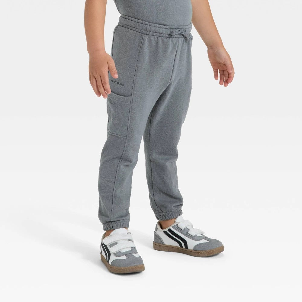 Cat & Jack Toddler Boys' Gray French Terry Joggers 4T