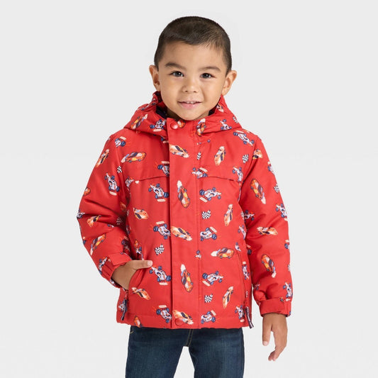 Cat & Jack Toddler Boys' 3-in-1 Racecar Snowplay Jacket 18M