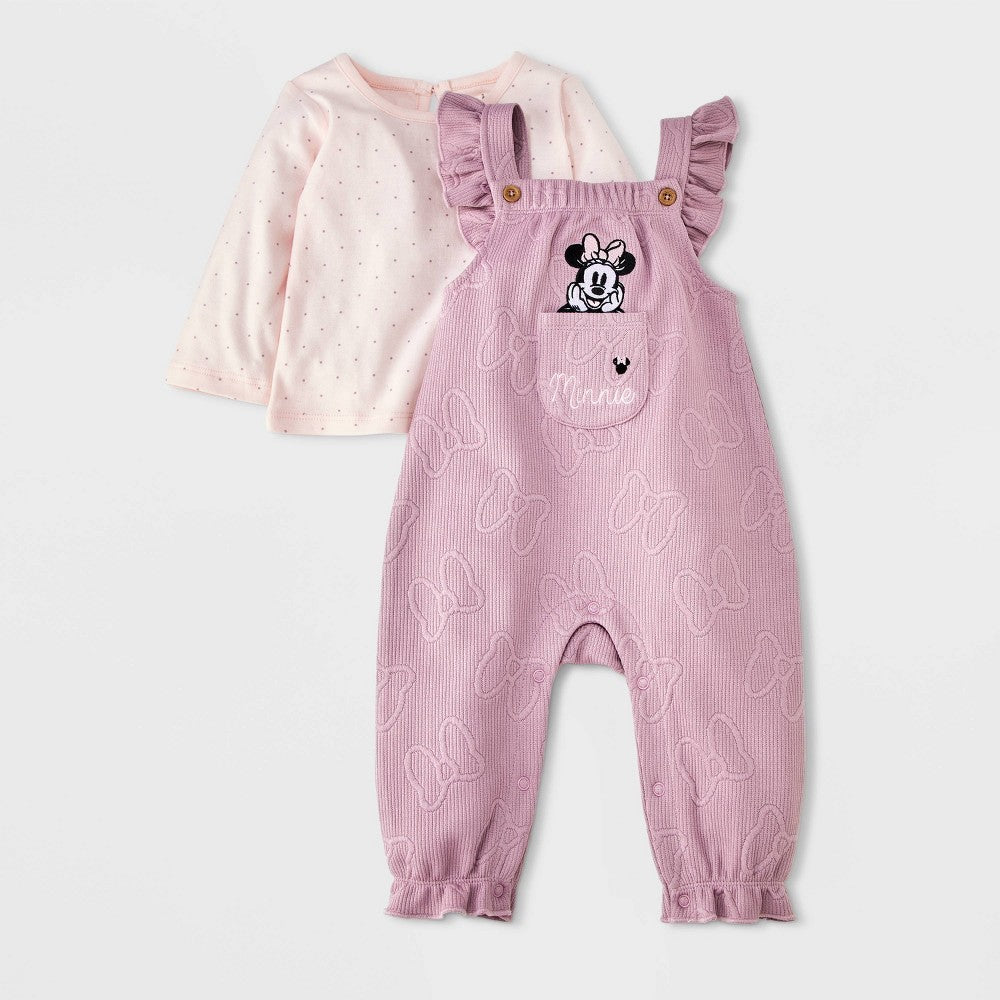 Disney Minnie Mouse 2pc Long Sleeve Set - Pink 18M girl