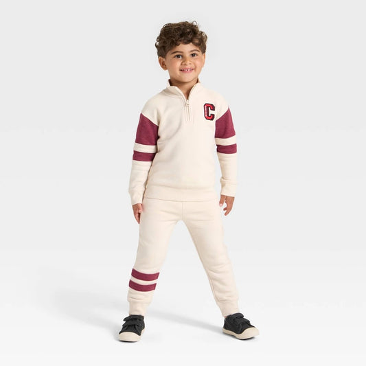 Cat & Jack Toddler Boys' Fleece Set Beige 5T