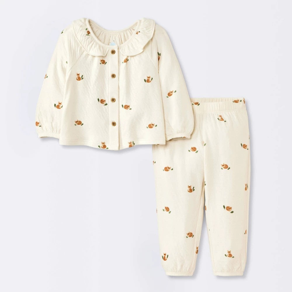 Cloud Island Cozy Fox Top & Bottom Set 18M