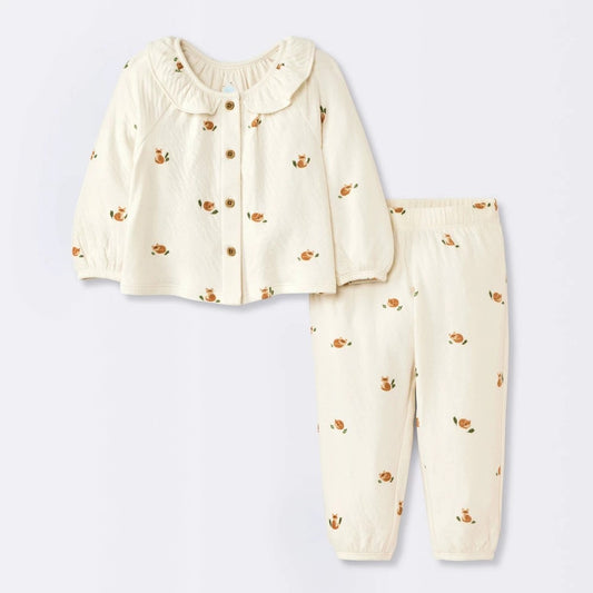 Cloud Island Cozy Fox Top & Bottom Set 18M
