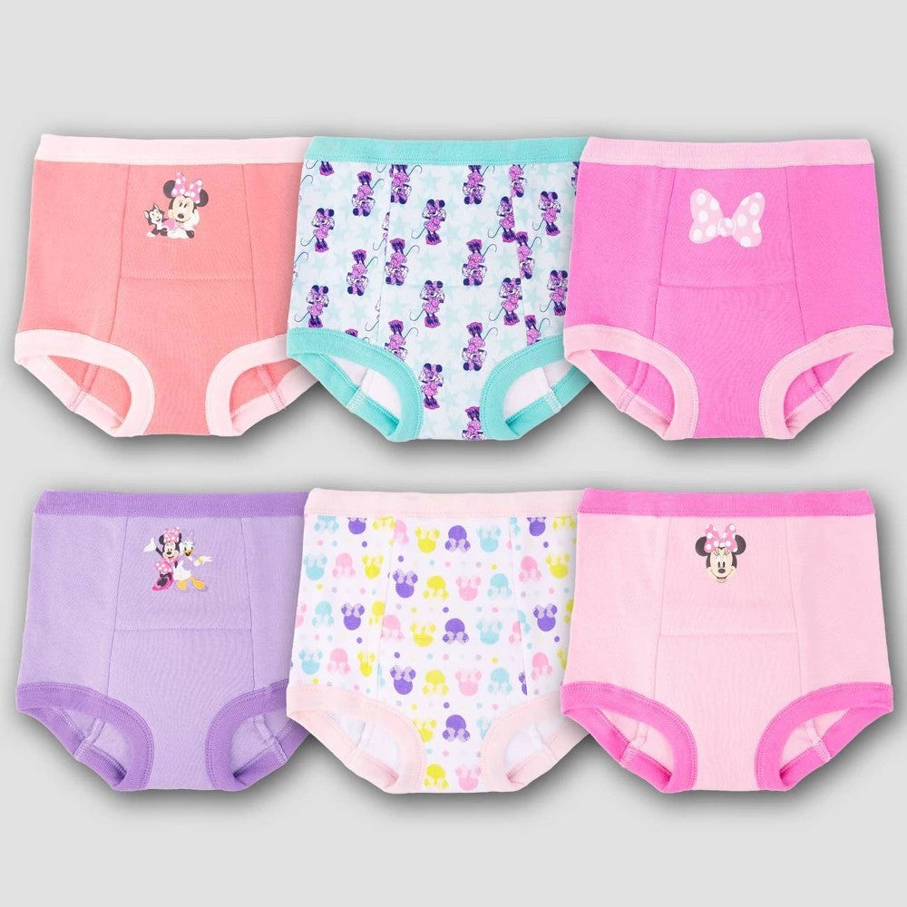 Disney Toddler girl 6pk Minnie Mouse Potty Training Underwear - 3T