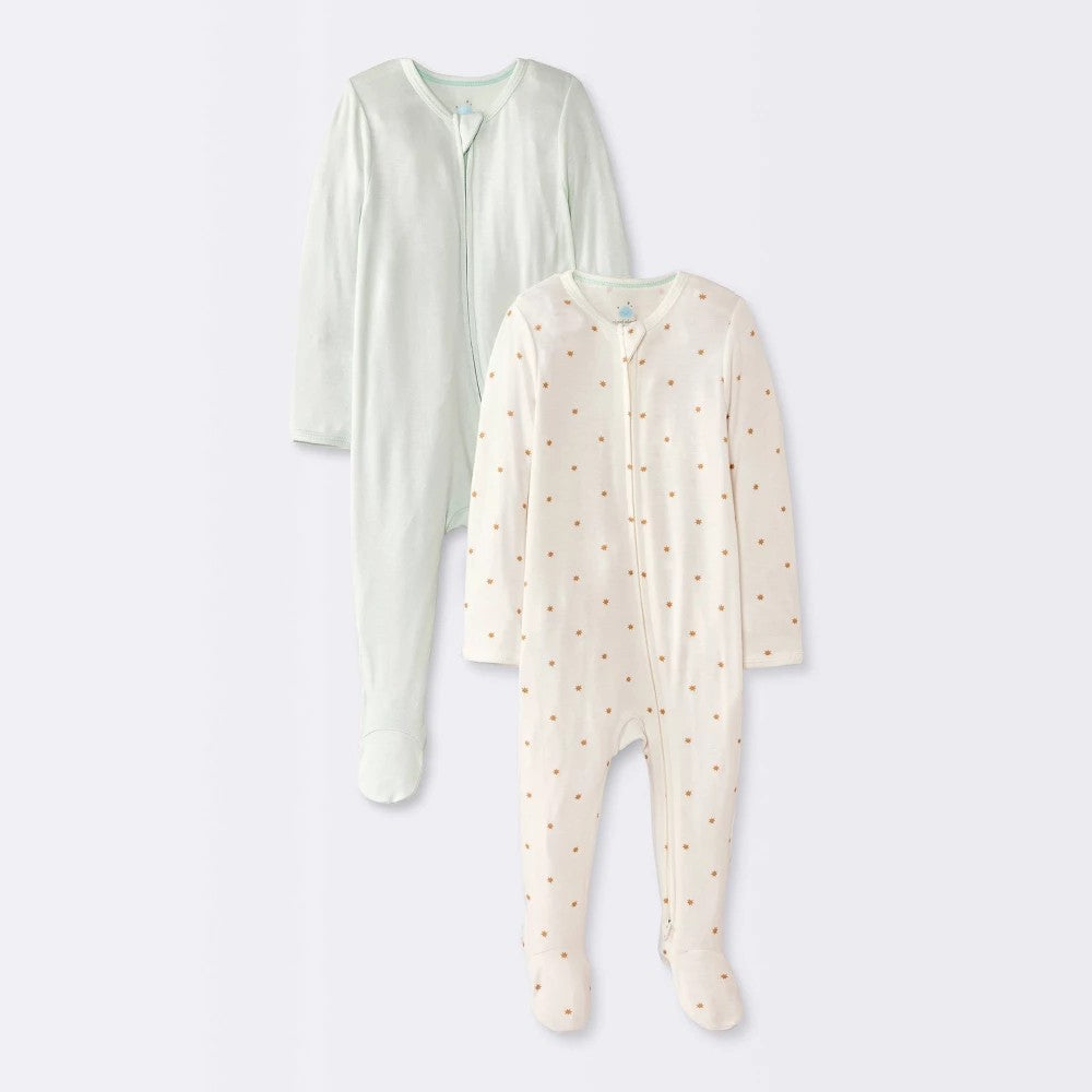 Cloud Island Sleep  2pk, Stars Green, 0-3M
Boys