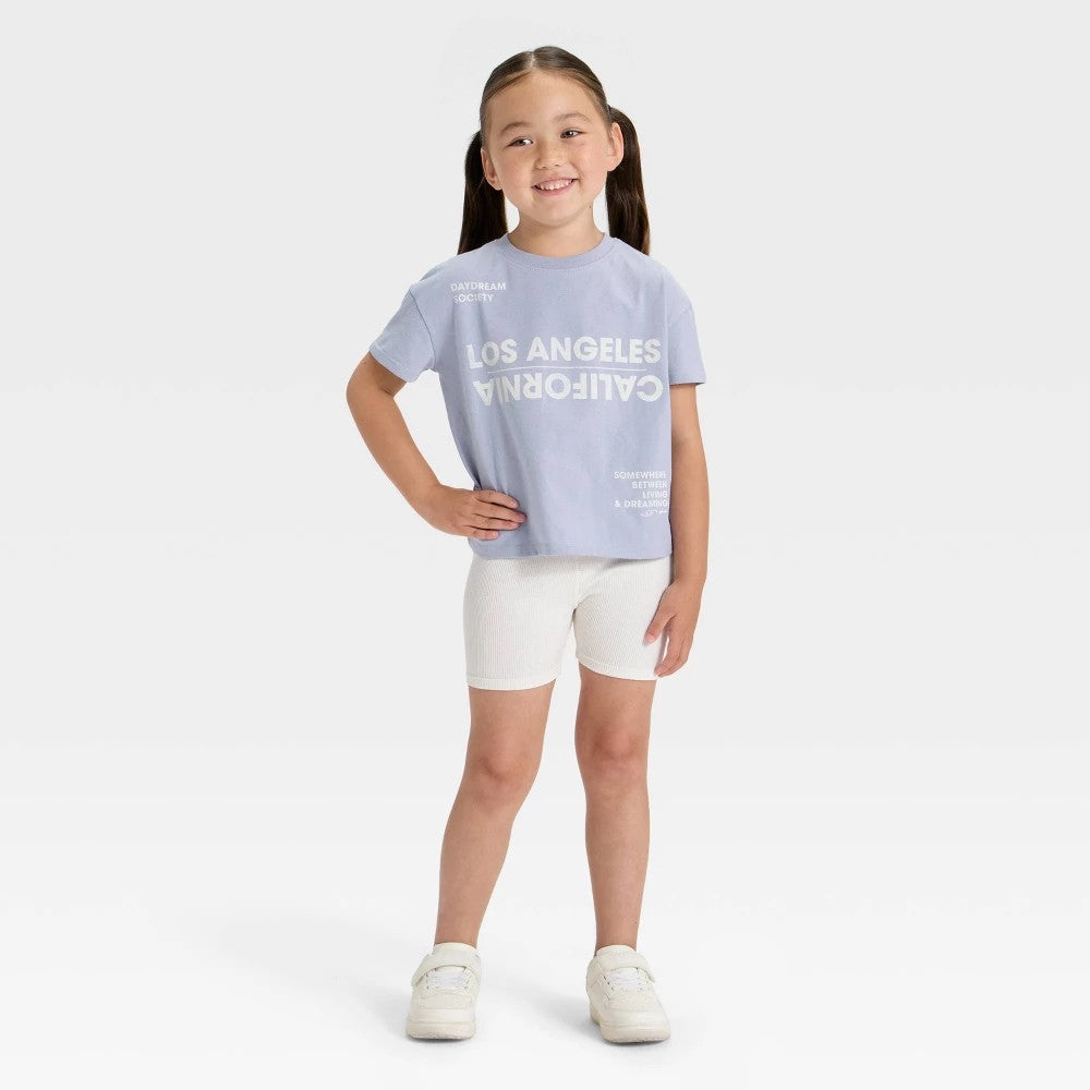 Grayson Mini Toddler Girls' Los Angeles Set - Blue 4T