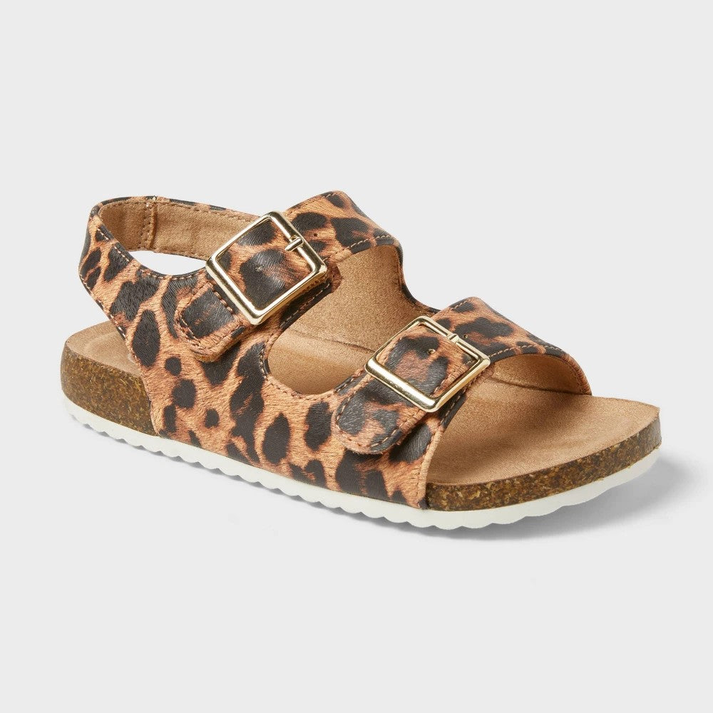 Cat & Jack Toddler Girls' Reagan Sandals  Size 6T - Leopard Spot
