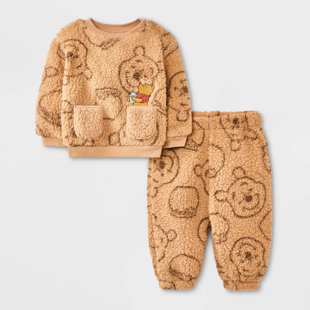 Disney Winnie the Pooh Cozy Set 18M - Tan Pullover & Pants boys