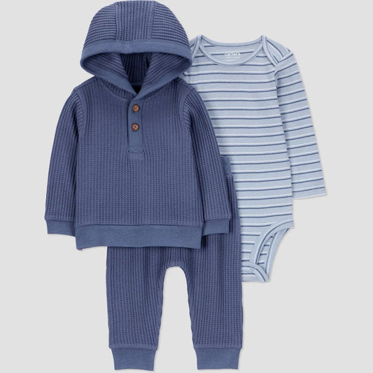 Carter's Baby Boys' 3pc Set, Blue 6M