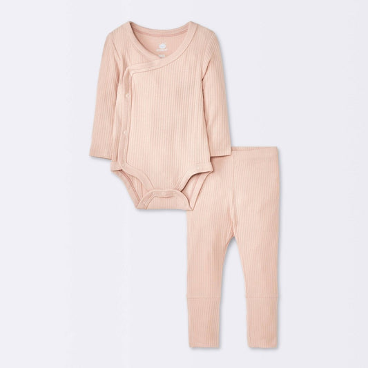 Cloud Island Baby Girls' Soft Blend Set Pink 12M