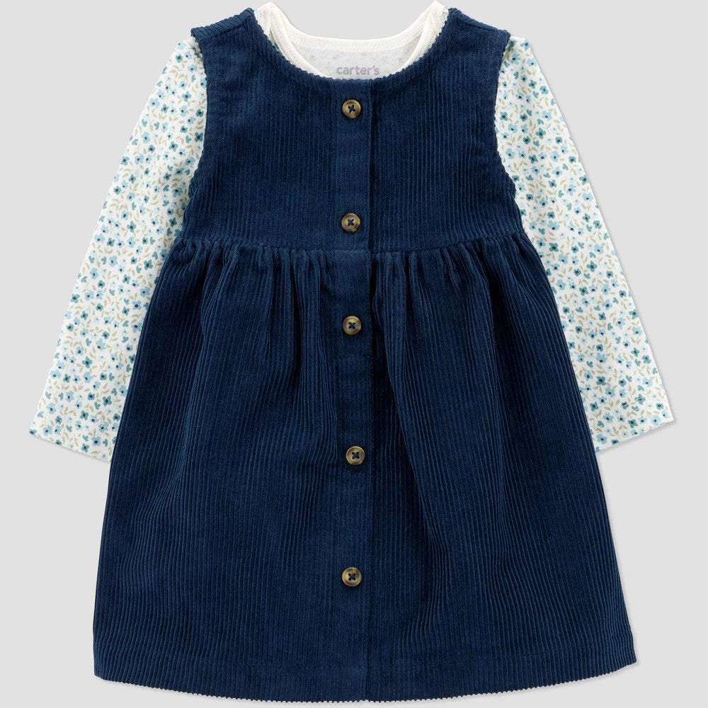 Carter's girl Floral Jumper Set - Newborn Blue