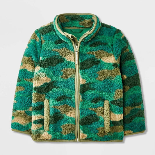 Cat & Jack Toddler Boys' Fleece Jacket Green 12M