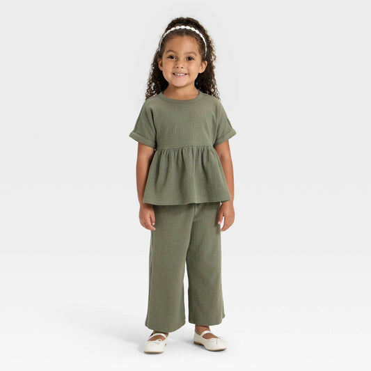 Cat & Jack Toddler Girls' Knit Shirt and Pants Set 4T