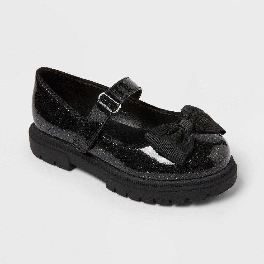 Cat & Jack Toddler girl Flats Black 11T