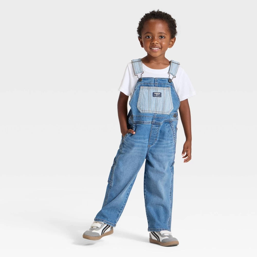 OshKosh B'gosh Toddler Boys' Denim Overalls - Blue 18M