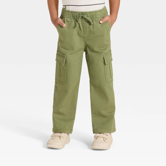 Cat & Jack Toddler Boys' Cargo Pants Green 2T