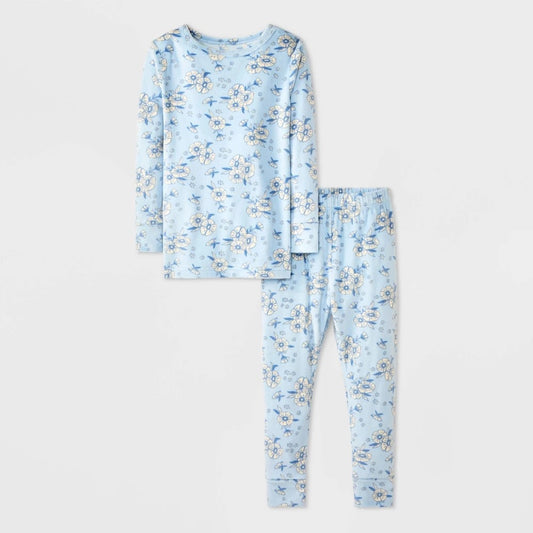 Cat & Jack Toddler Girls' 2T Soft Pajama Set Blue