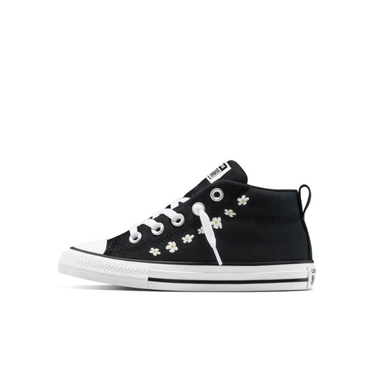 Converse Kids' Street Mid Top Sneakers - Light Black 5 - Girl