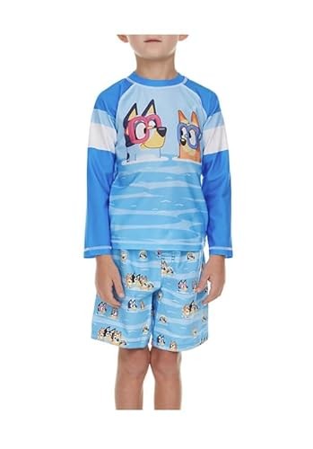 Dreamwave Toddler Boys 2-Piece Rashguard Set, 4T Multicolor