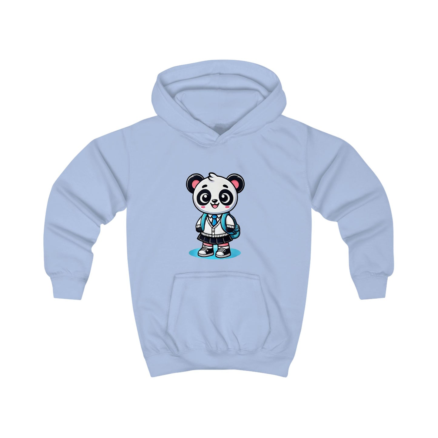 Panda School Girl Kids Hoodie