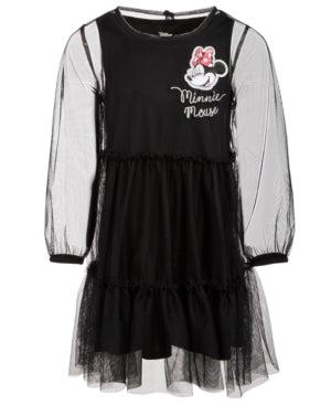 Disney Minnie Mouse Mesh Dress Black, Size 6 Girl