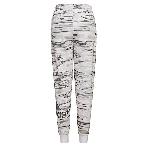 Adidas Boys Fleece Sport Jogger White, Size 4