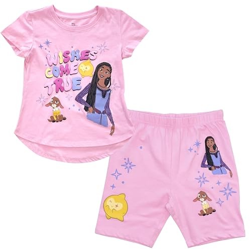 Disney Wish Girls Tee & Bike Short Set - Size XS