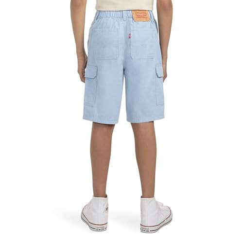 Levi's Medium Faded Denim Pull-On Cargo Shorts boys
